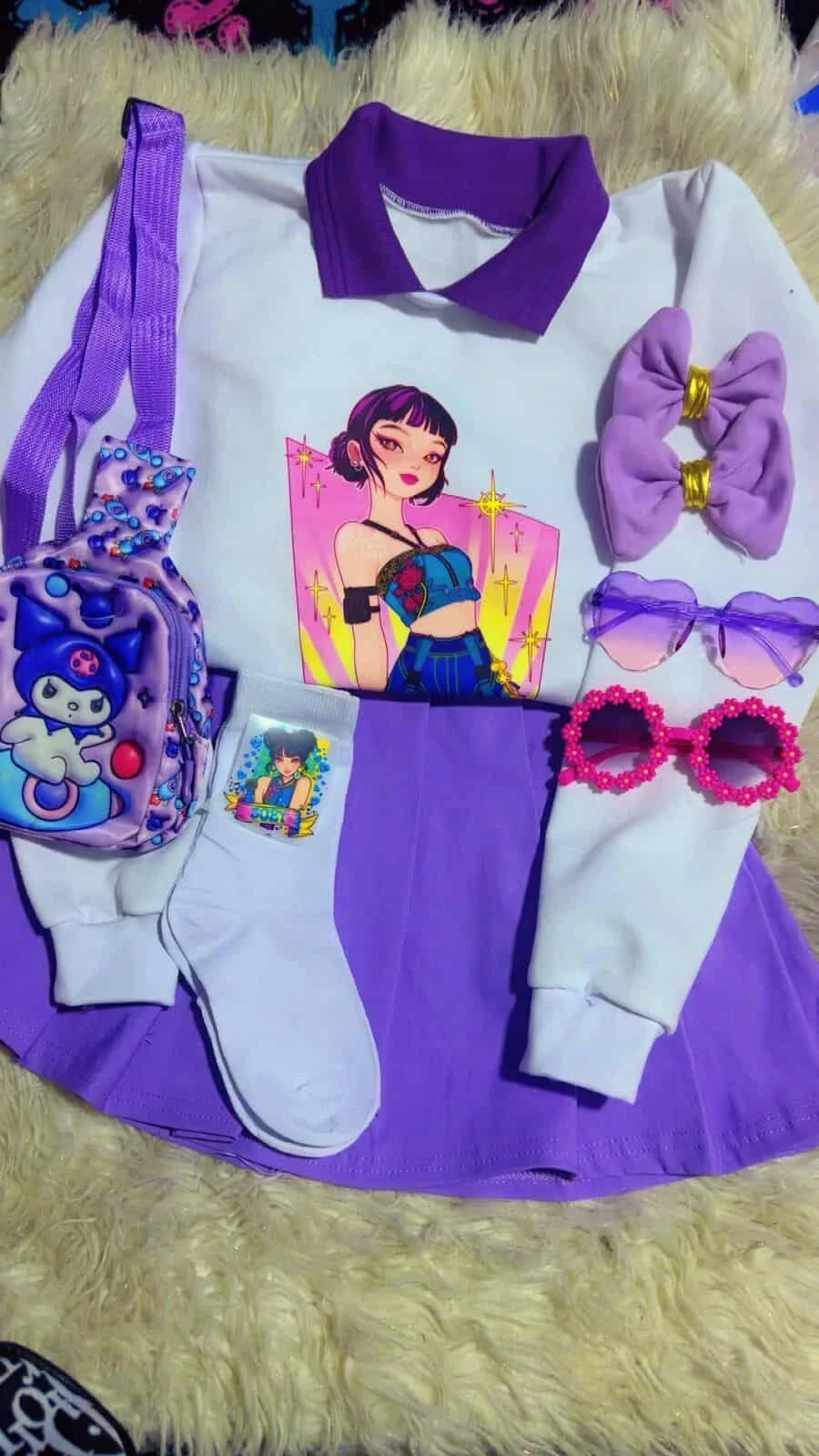 Conjunto para niña guerreras kpop 9