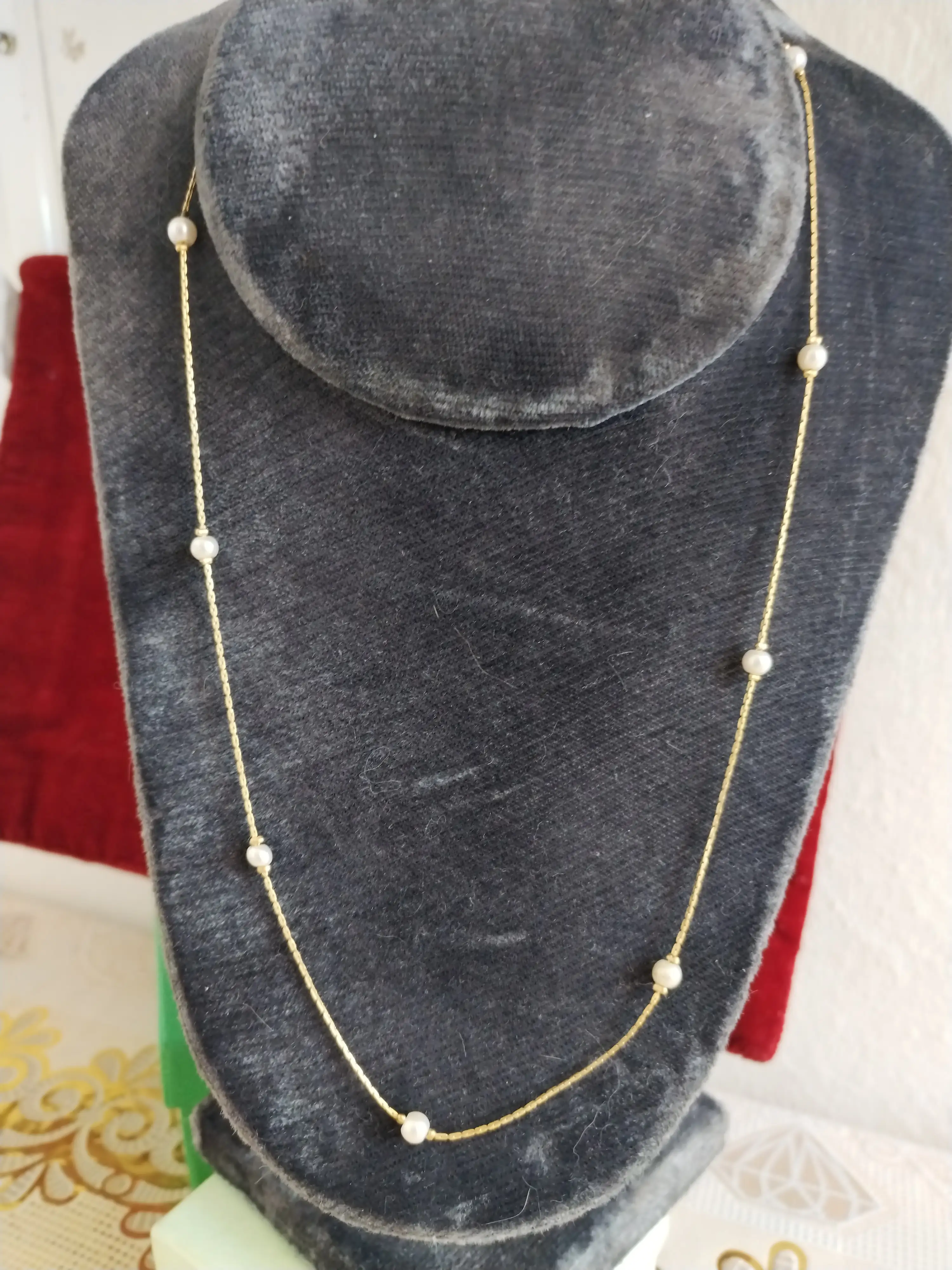 ❄️Cadena con perlas 