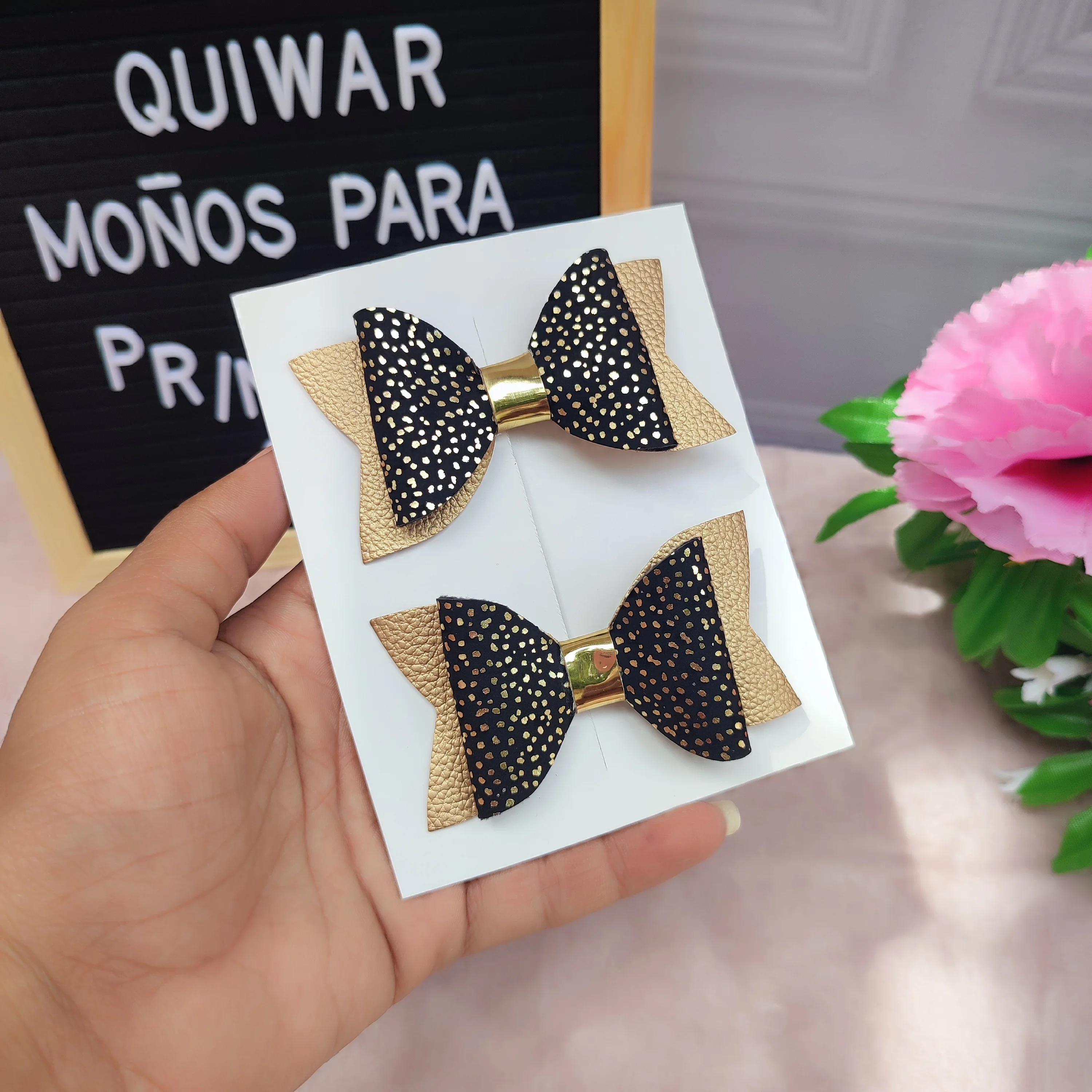 Par Lazo Negro con Dorado