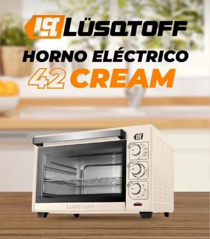 HORNO ELÉCTRICO LUSQTOFF 42L COLOR CREMA