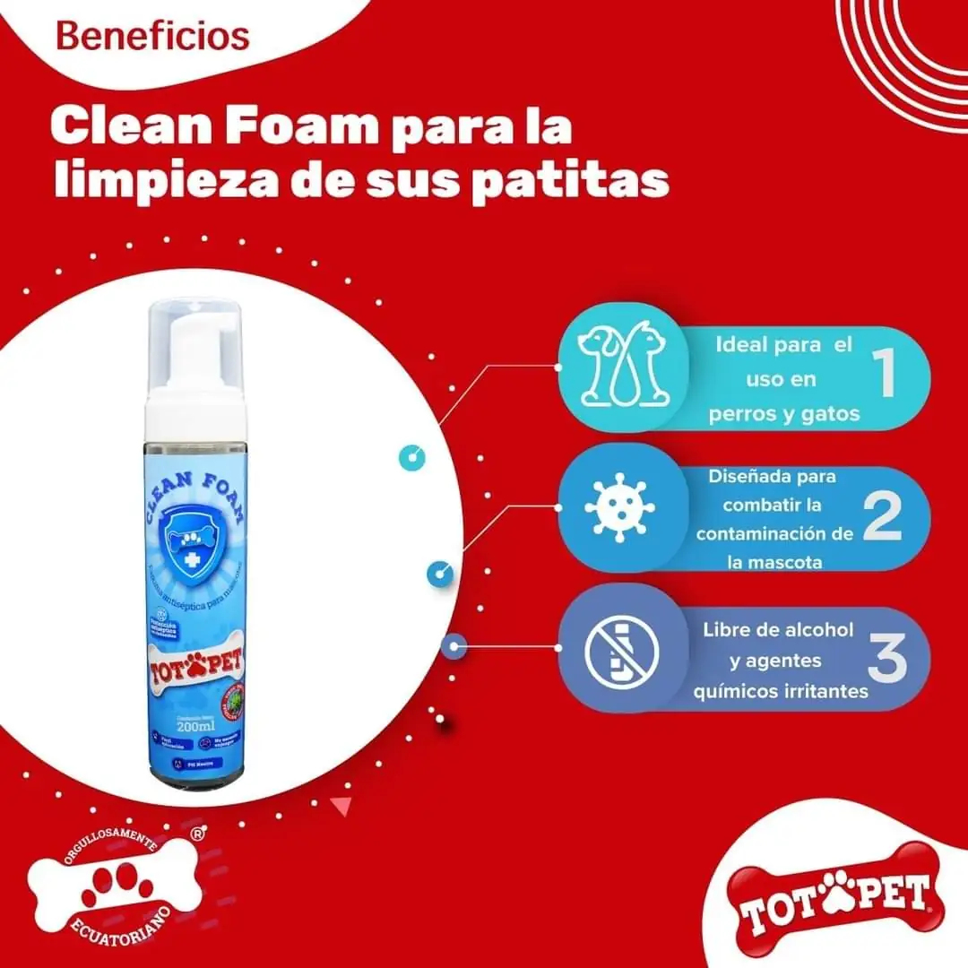 ESPUMA PARA LIMPIEZA DE PATITAS