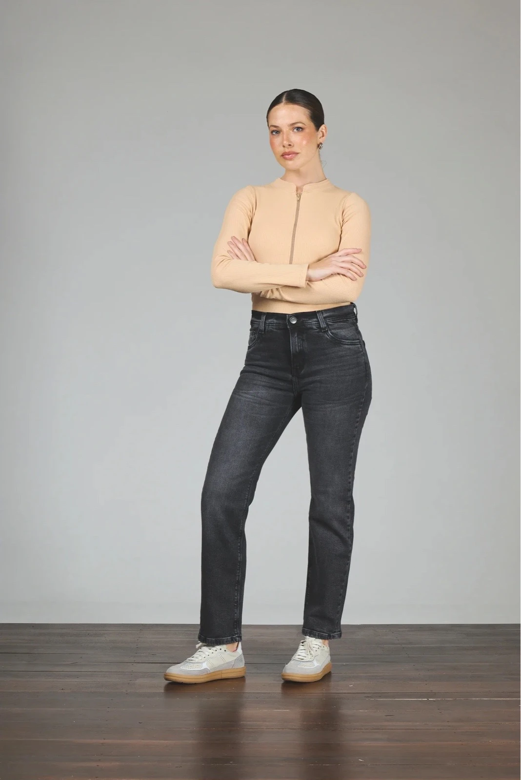 JEANS RECTO GRIS HUMO CENITHO 