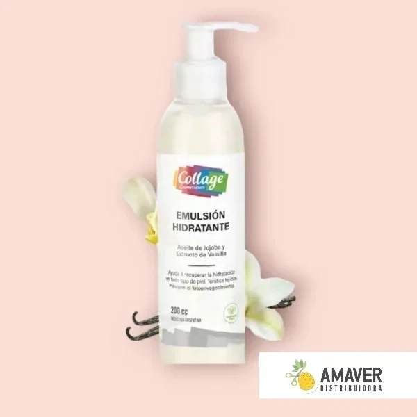 EMULSIÓN HIDRATANTE CON ACEITE DE JOJOBA Y EXTRACTO DE VAINILLA 200GR