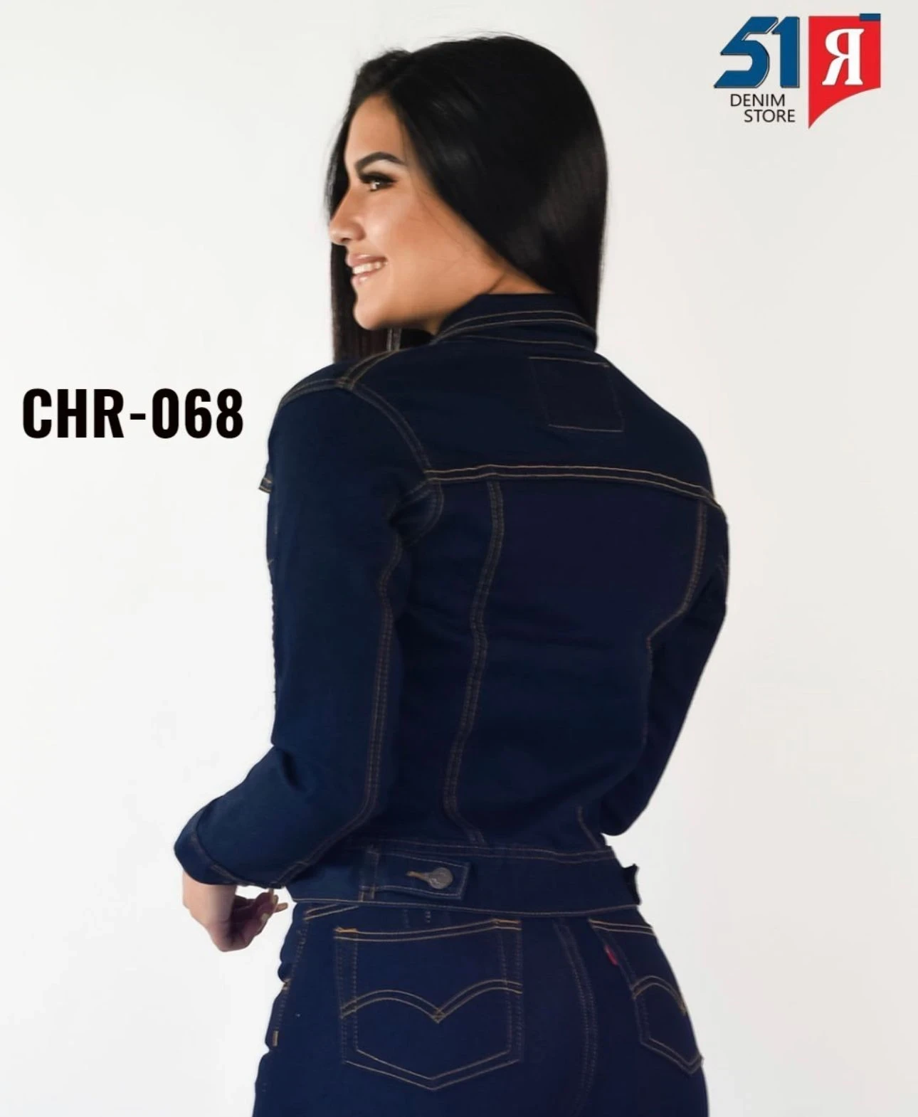Chaqueta Jean Licrado Tipo Levis 3