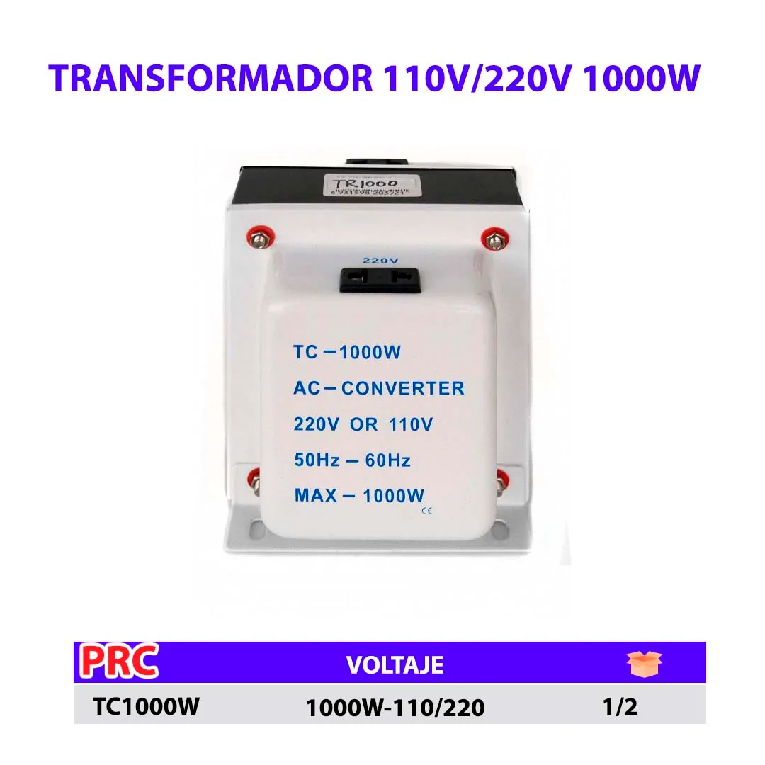 TRANSFORMADOR 110V/220V 1000W 