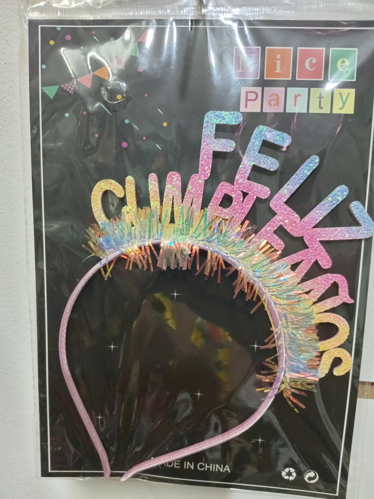Vincha feliz cumpleaños  5