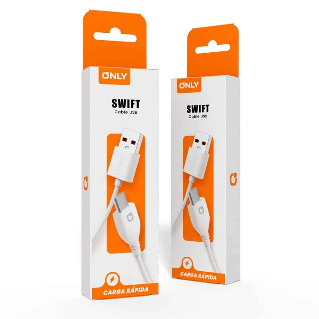 CABLE USB TIPO C MODO-126 SWIFT – ONLY – BLANCO