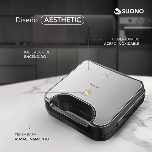 Sanwichera Suono maket gourmet 3en 1