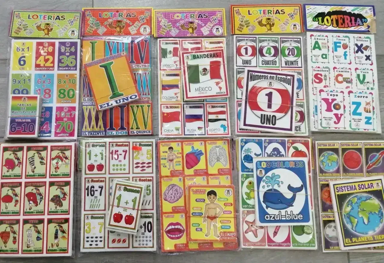 Loterías educativas varios temas 