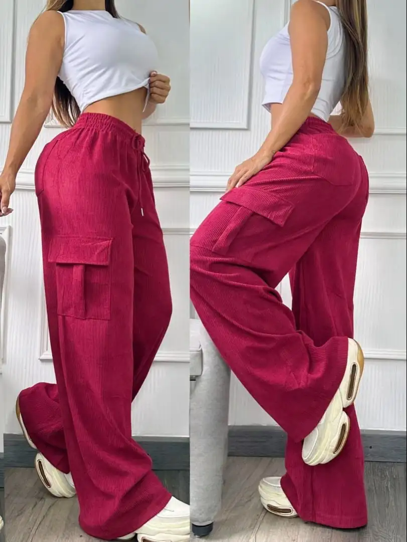 😍Nuevo pantalón tipo cargo ancho 🛍️❤️ 4