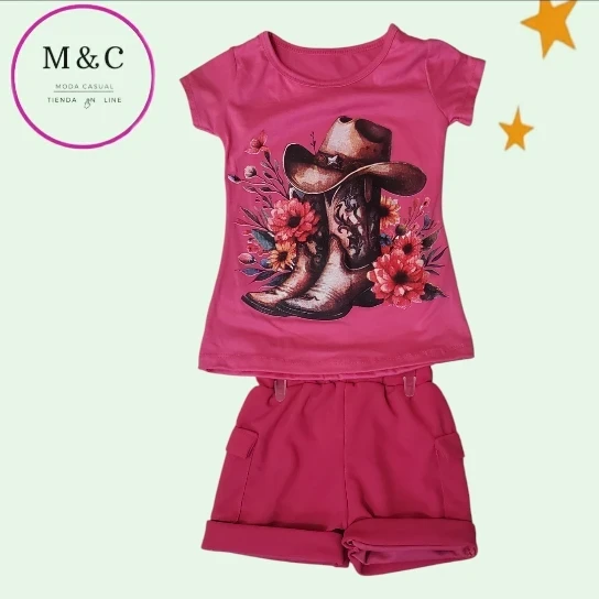 Conjunto T-CH niña