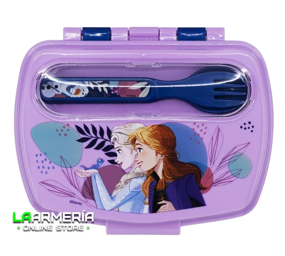 Sandwichera rectangular con cubiertos Frozen Trust the Journey 2