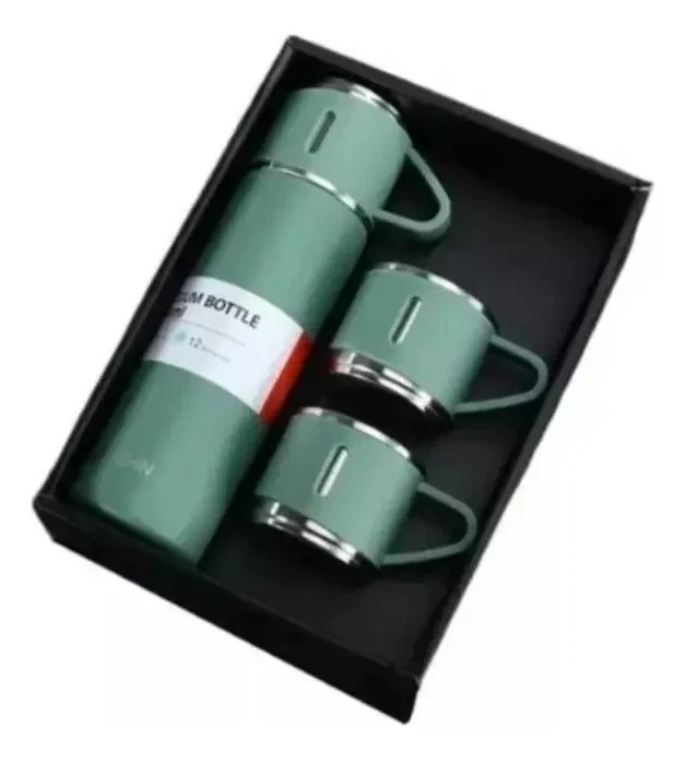Set Termo con 3 Tazas 500 ml Acero Inoxidable 2