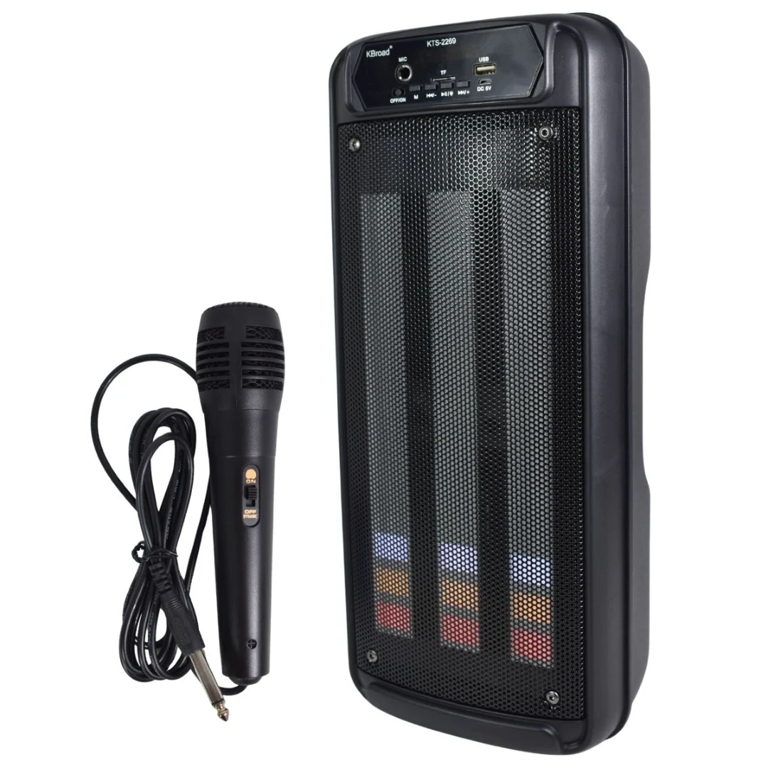 Parlante Bluetooth /41cm con Micrófono y Luces