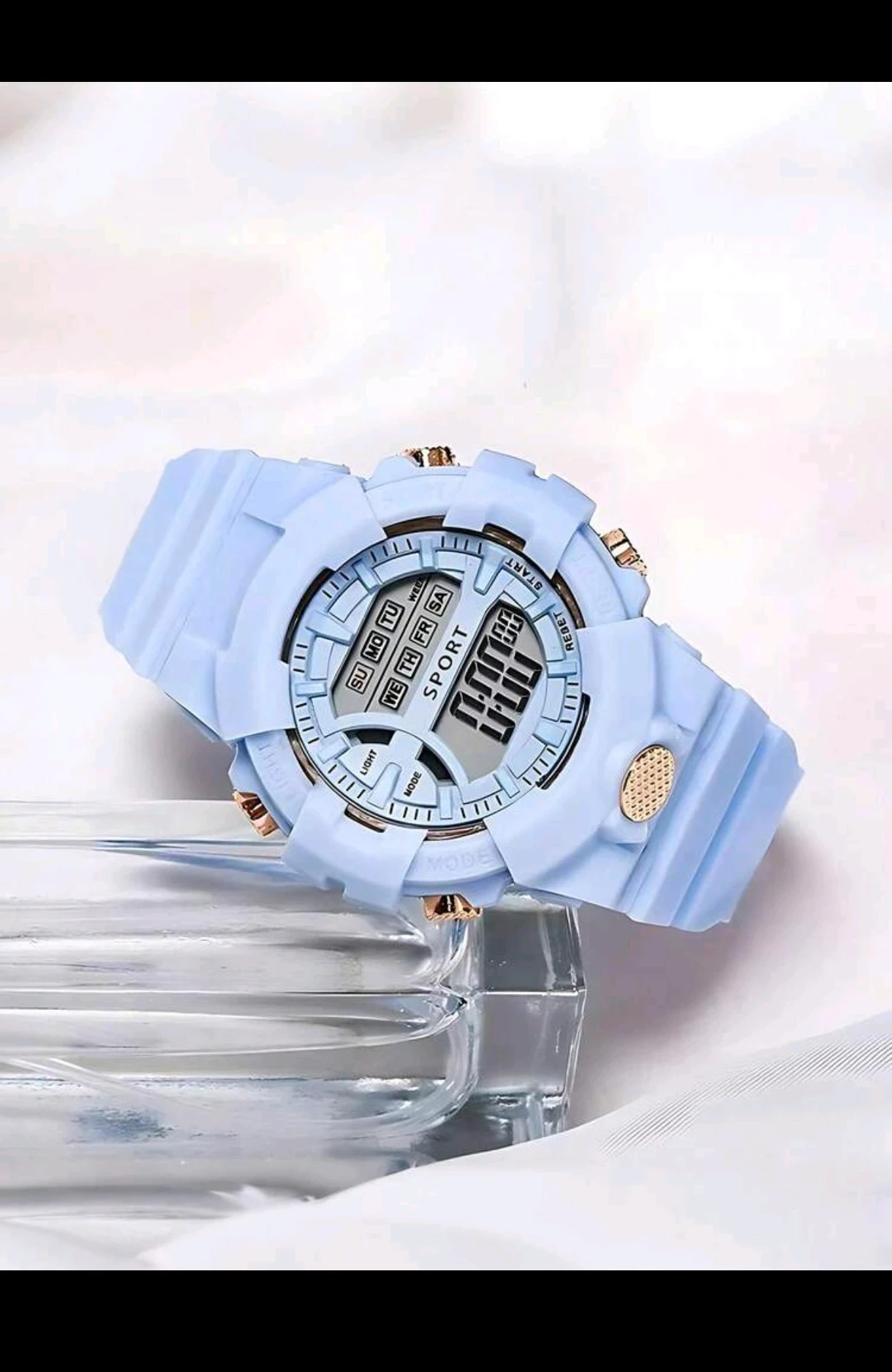 Reloj Digital Deportivo para Dama - Reloj de Pulsera Casual con Retroiluminación LED, Alarma y Calendario (Modelo 1762) 2