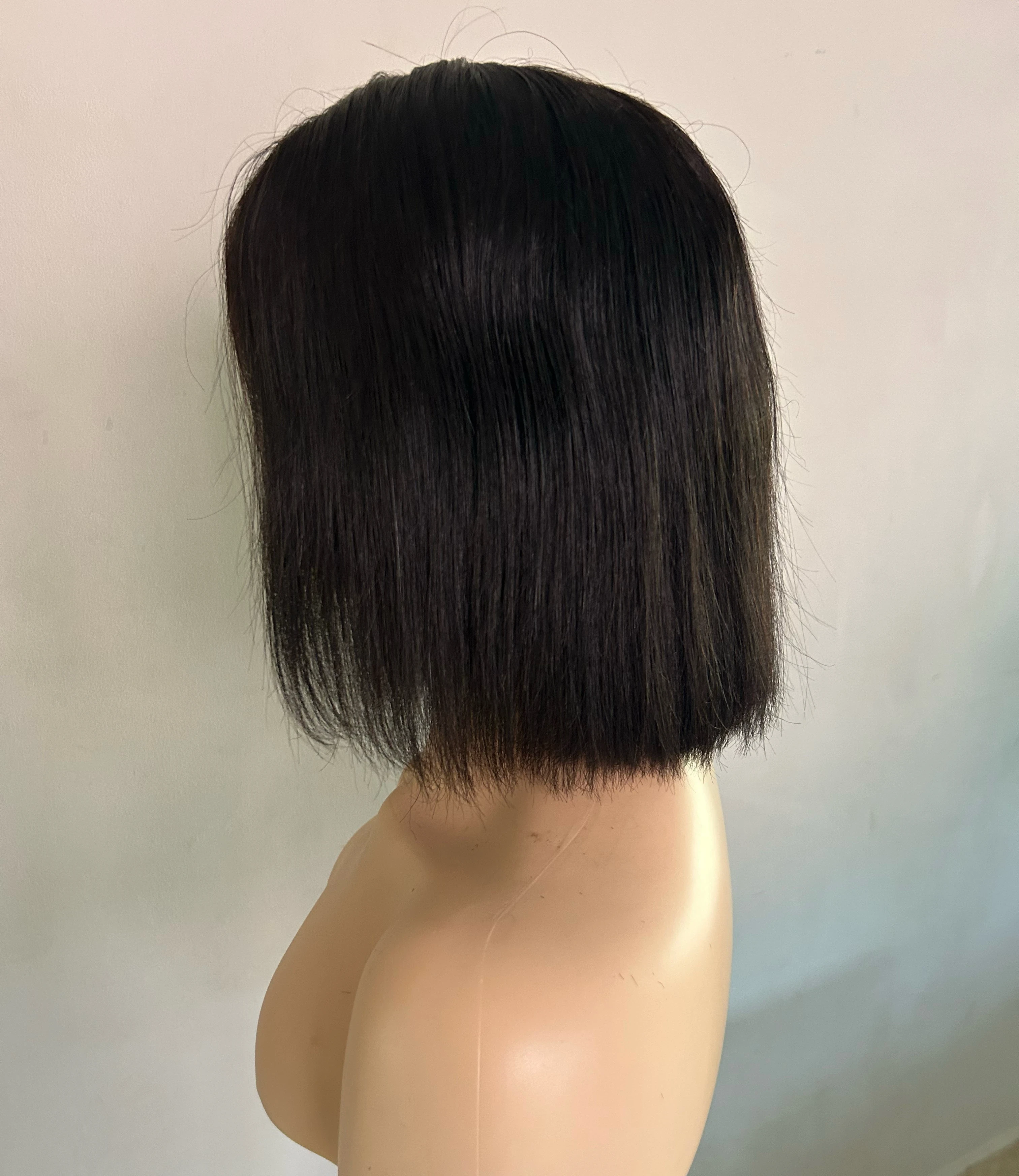 Peluca cabello humano Bob de 10 pulgada 4x4 2