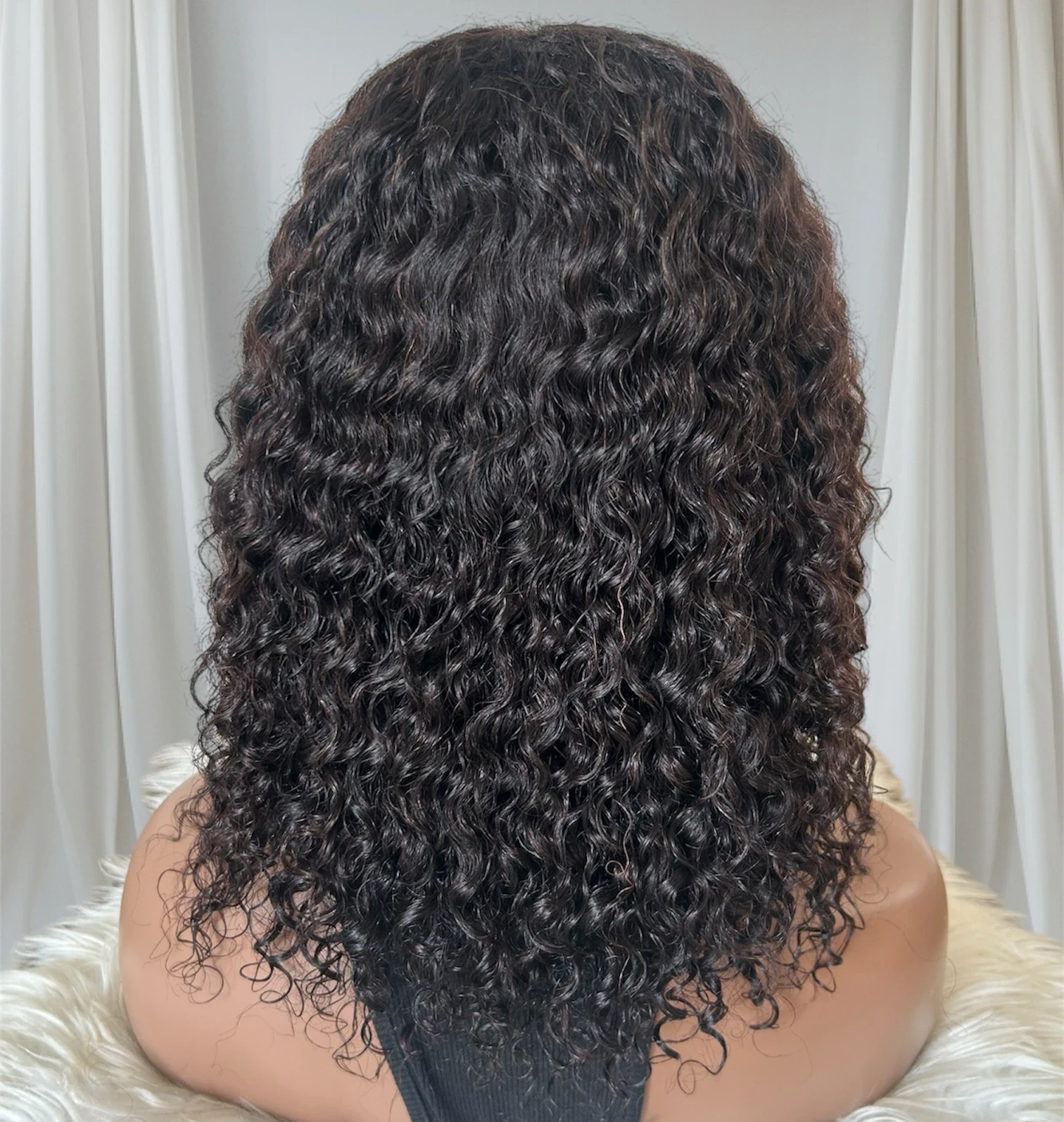 Peluca con diadema rizada de 14 pulgada  4