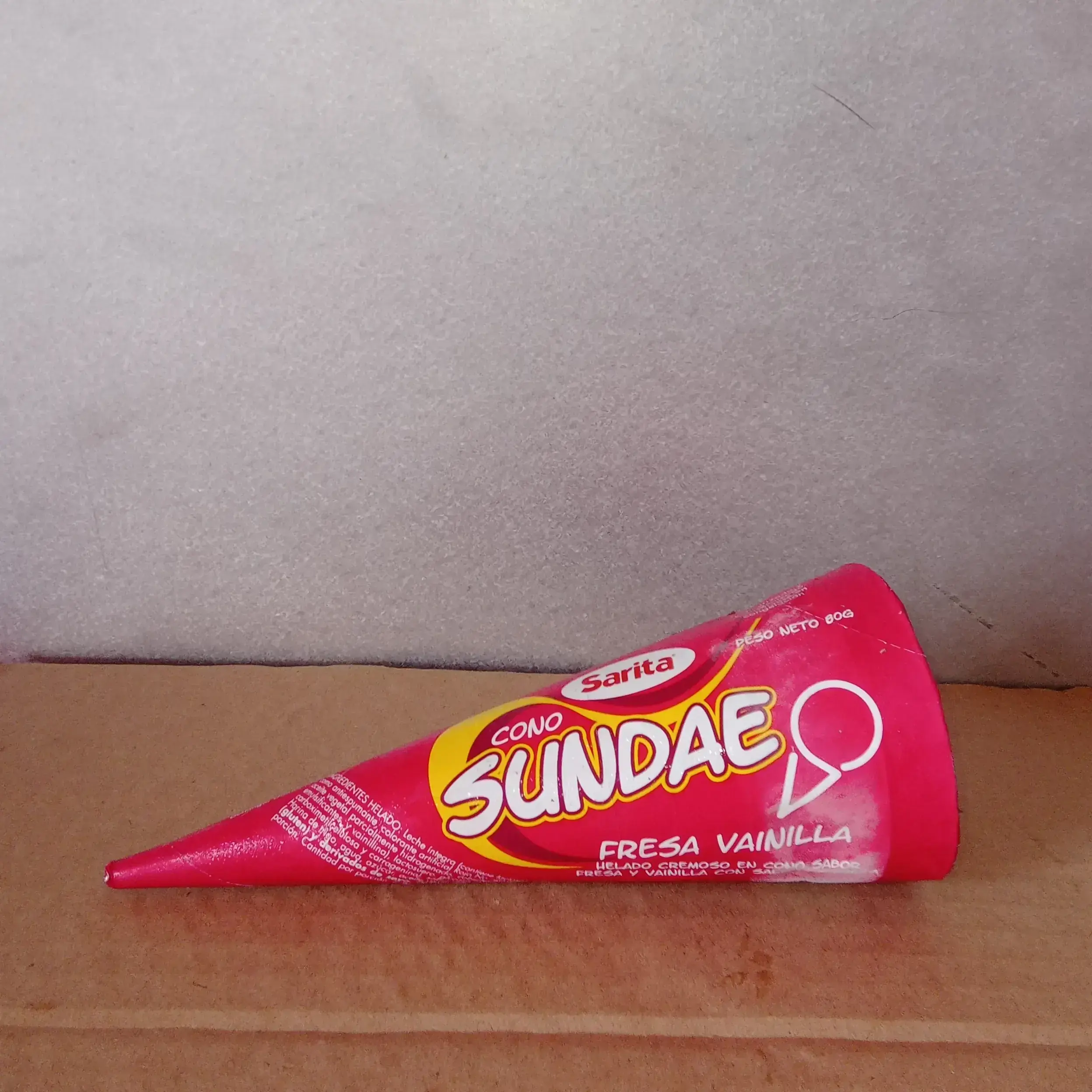 Cono sundae fresa vainilla 80 g