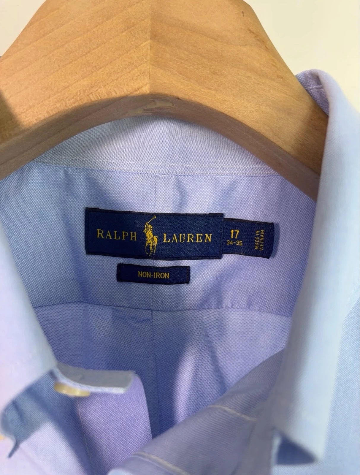 Camisa PoloRalphLauren “Non-Iron” Celeste logo tonal  3