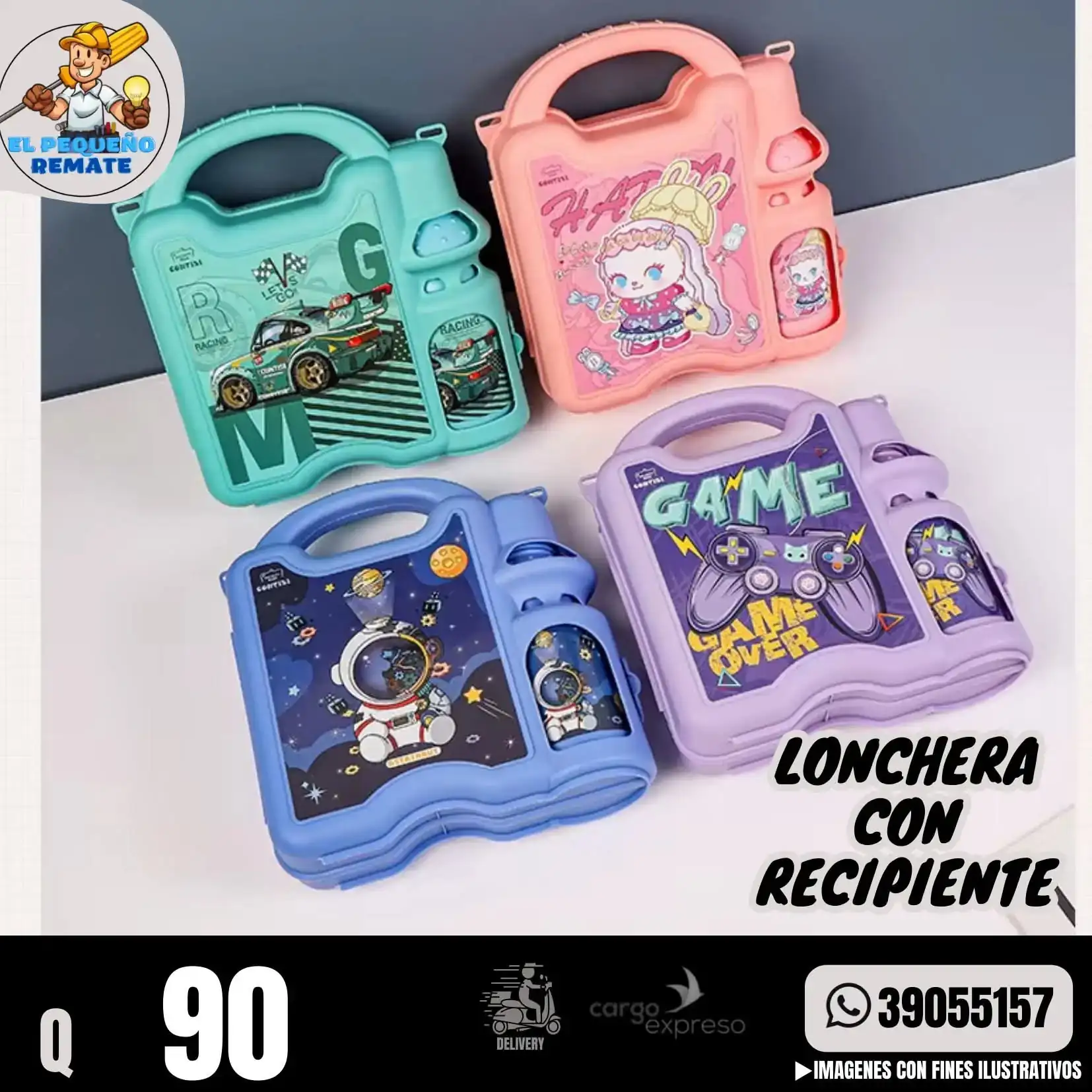 LONCHERA CON RECIPIENTE 
