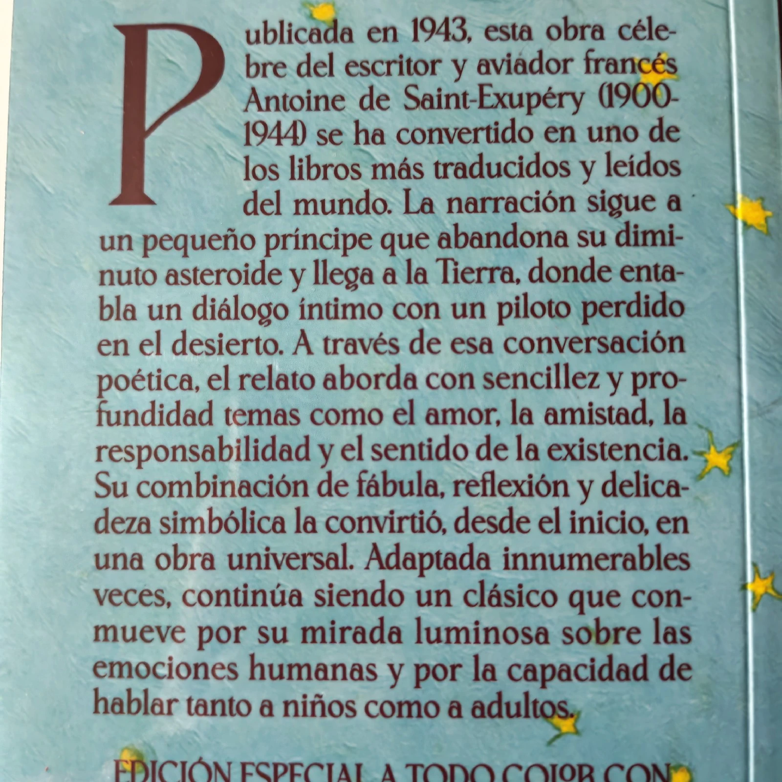 El Príncipito, Antoine de Saint Exupery Nuevo  2