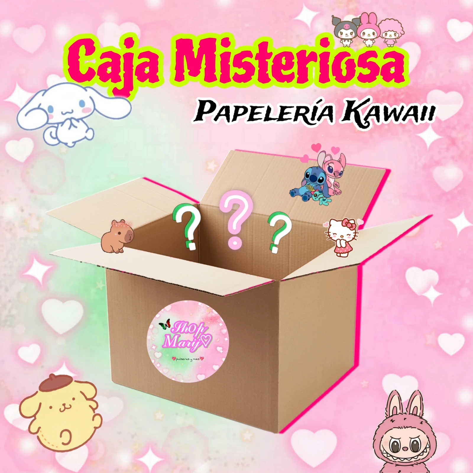 Papelería Kawaii (8 productos)