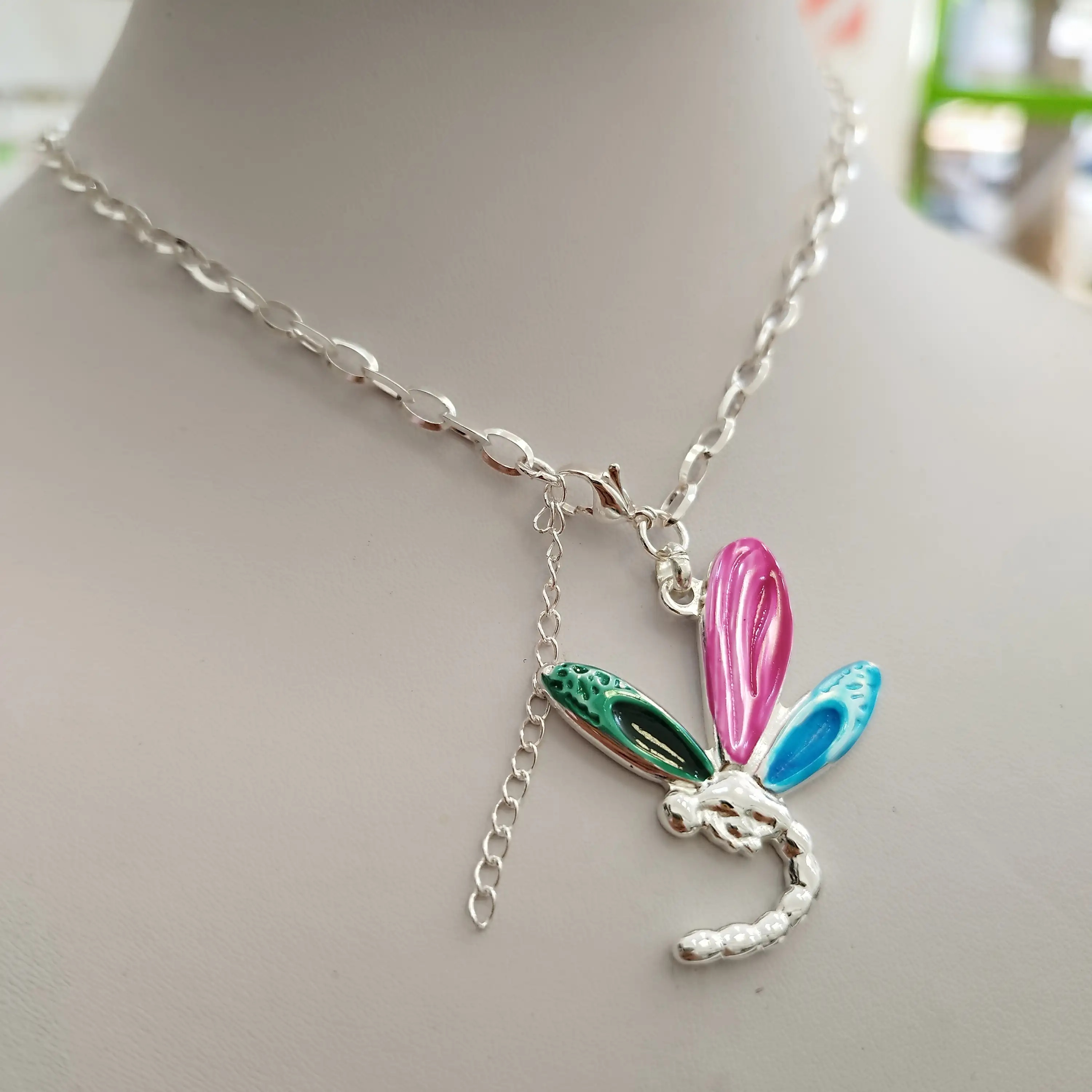 Conjunto Libelula Acero Blanco