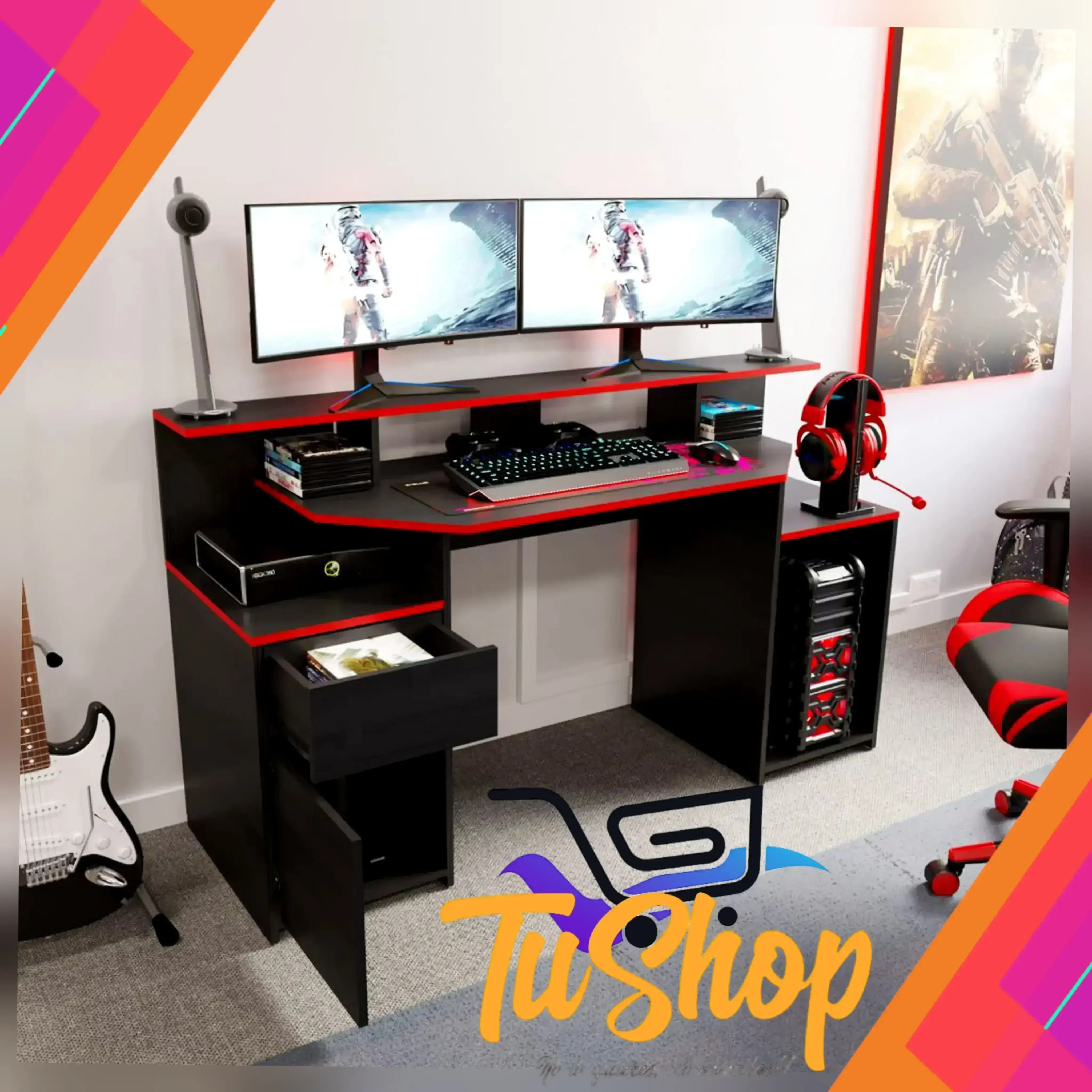 Escritorio Gamer Max Estudio  4