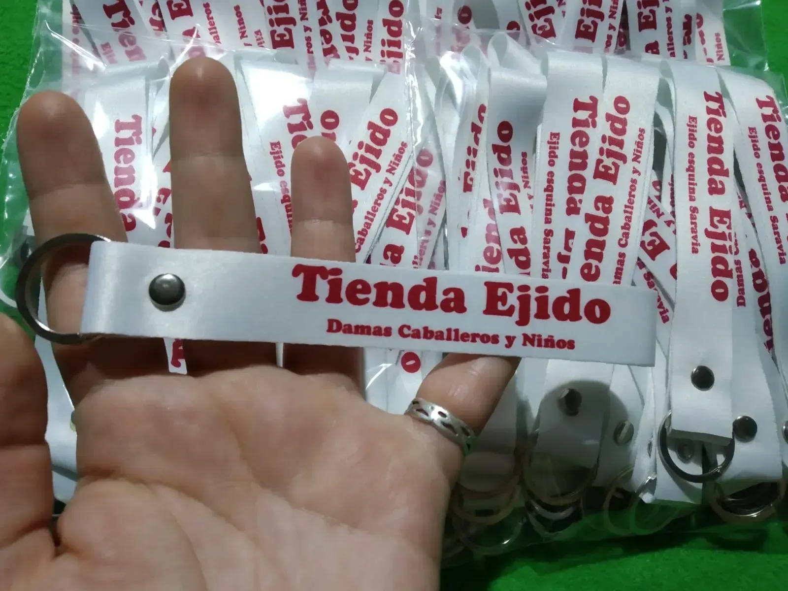 Llavero cinta 15cm con aro pack por 50 unidades  4