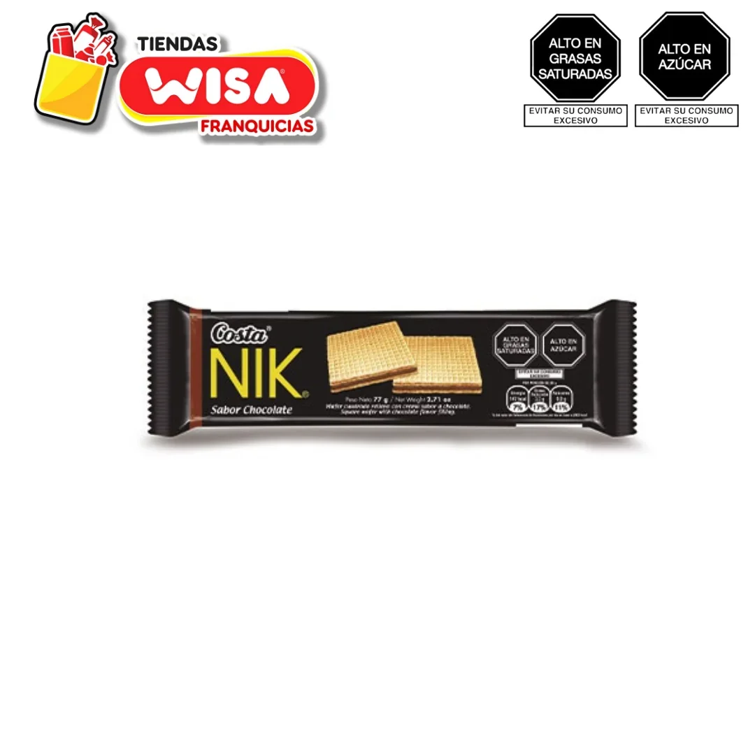 Wafer Nik Chocolate 72 G