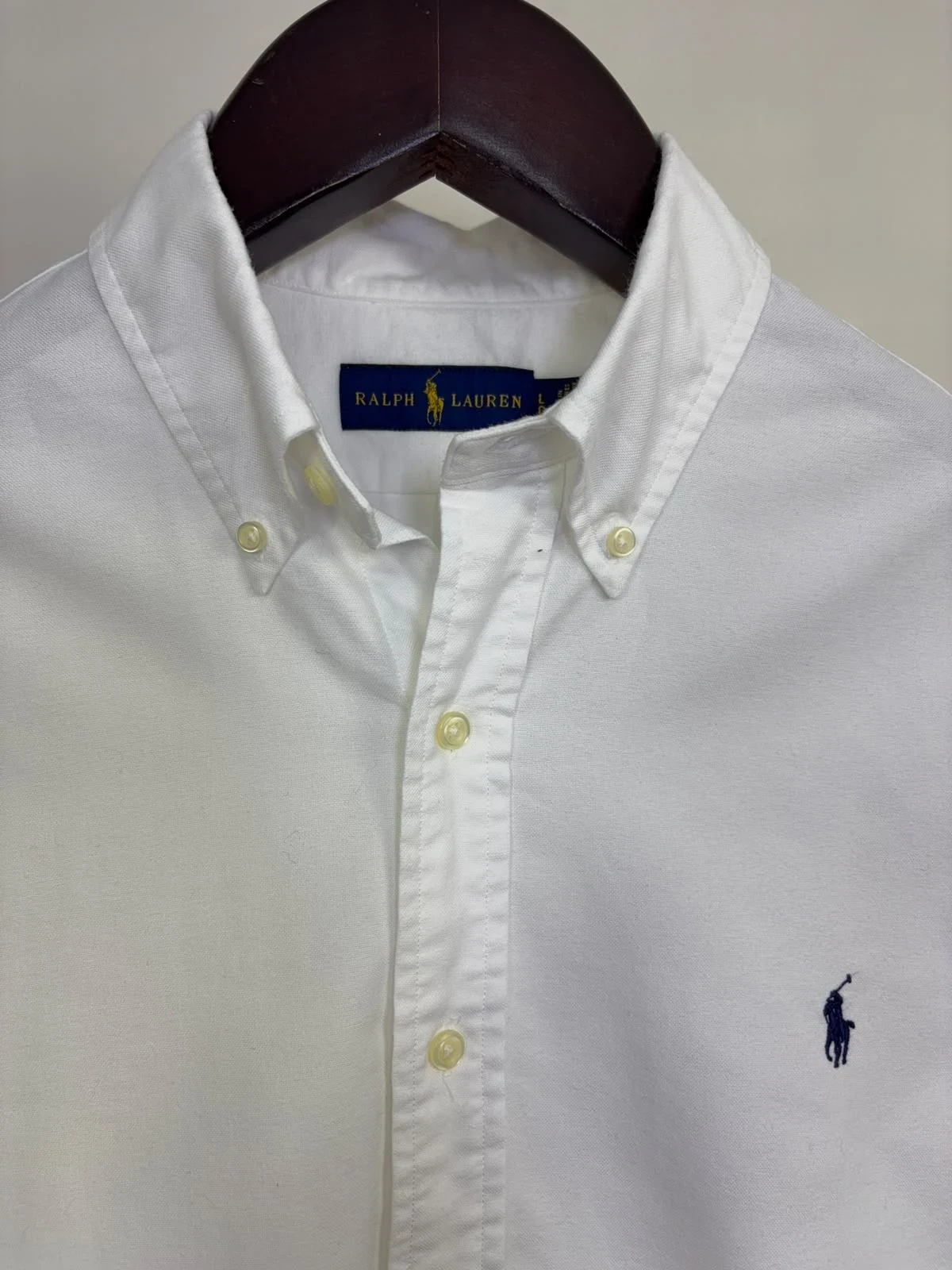 RALPH LAUREN WHITE OXFORD SHIRT 4