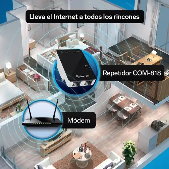 Repetidor Wi-Fi marca  Steren origina 4