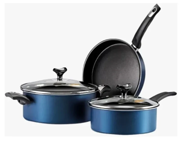 BATERIA DE COCINA 5 PIEZAS MARMICOC AZUL