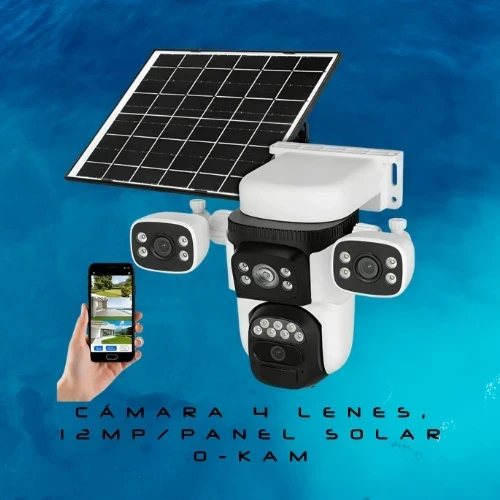 Cámara De Seguridad Solar Triple Lente Wifi Exterior 10 Zoom