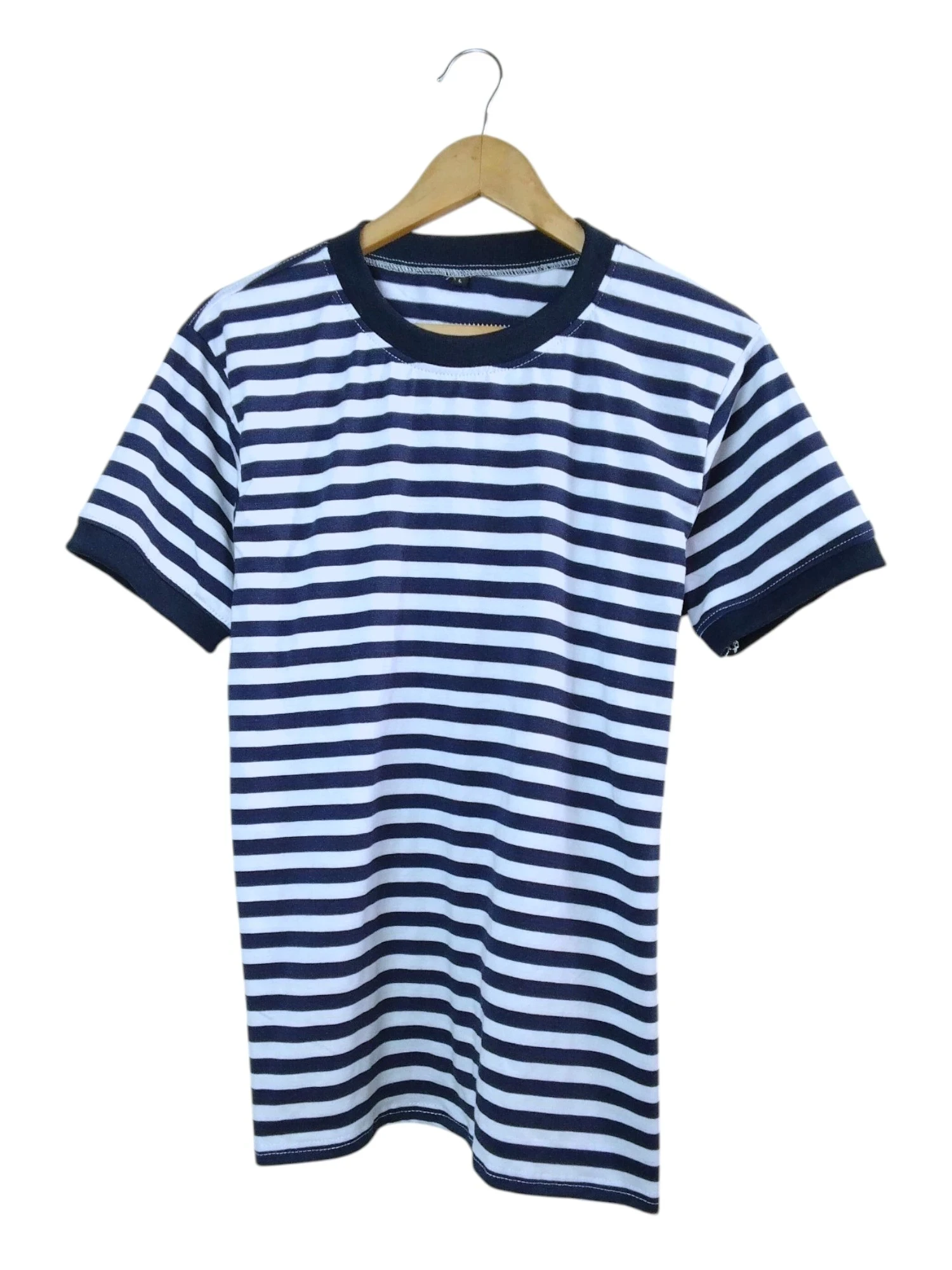 Camiseta a rayas azul oscuro talla L