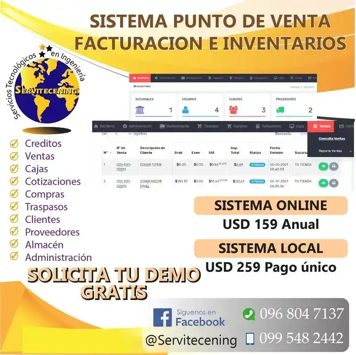 SSUSTEMAS PUNTO DE VENTA IDEAL PARA NEG POPULARES REG-RIMPE 
