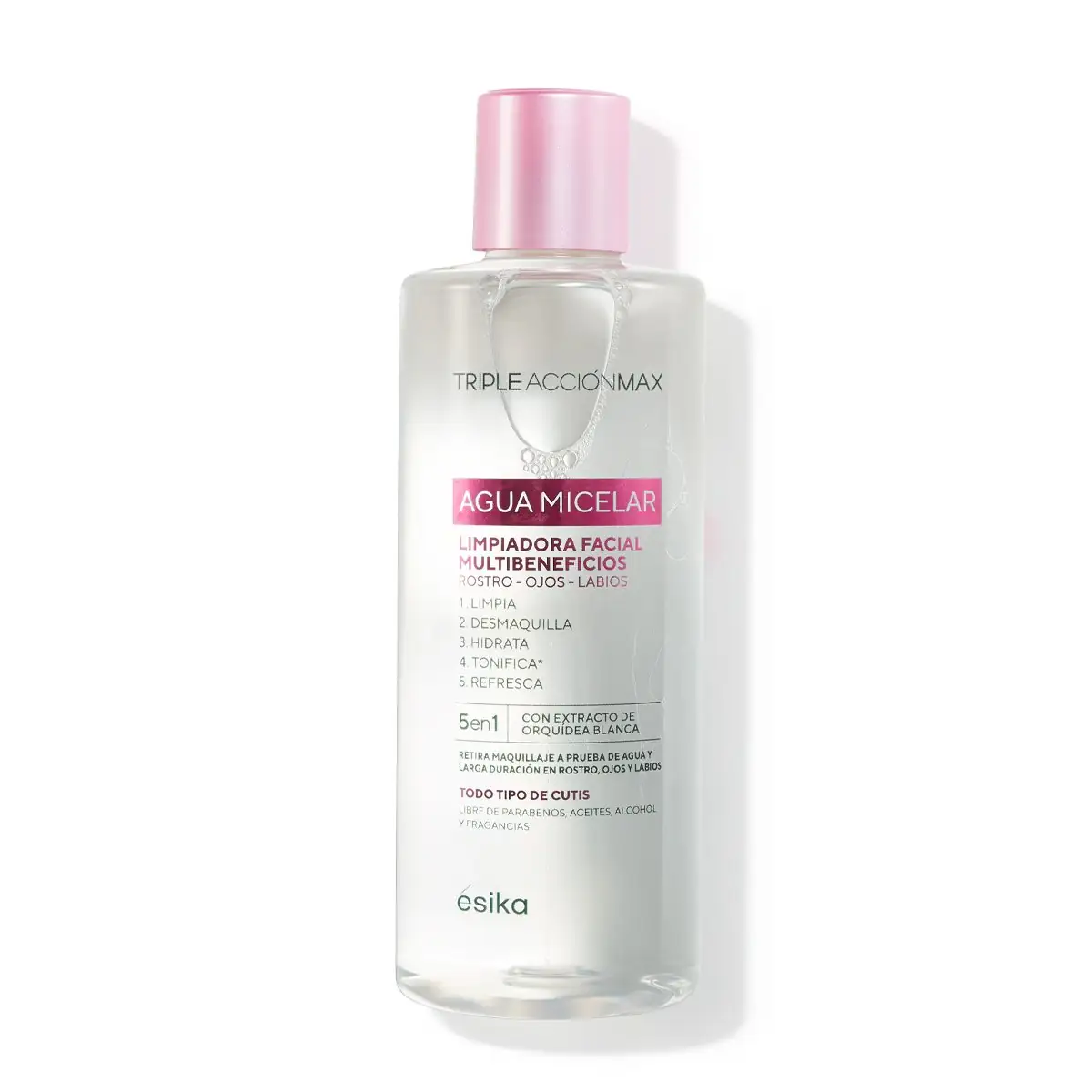 Agua Micelar triple acc. Limpiador facial multib. De esika 