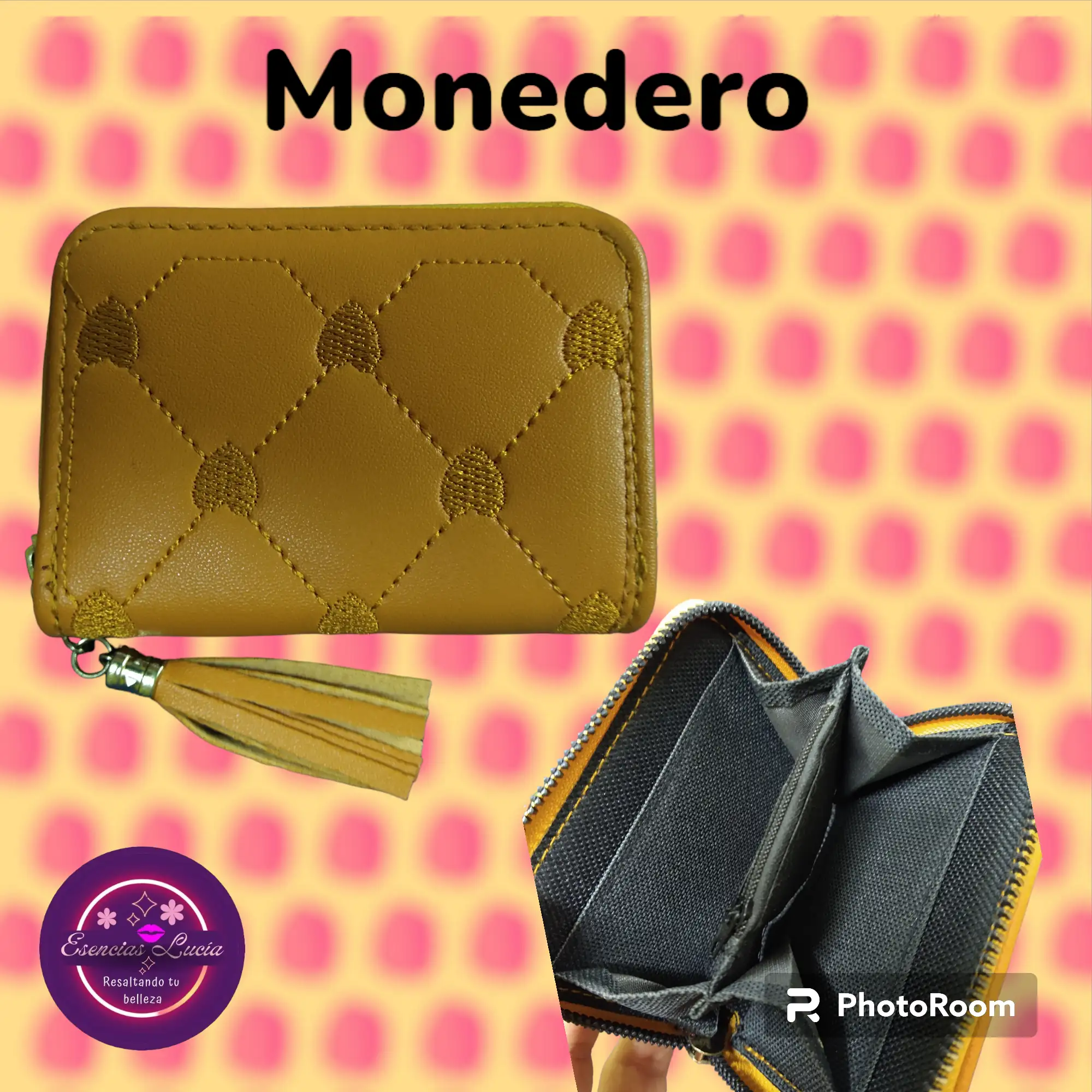 Cartera Monedero Camel