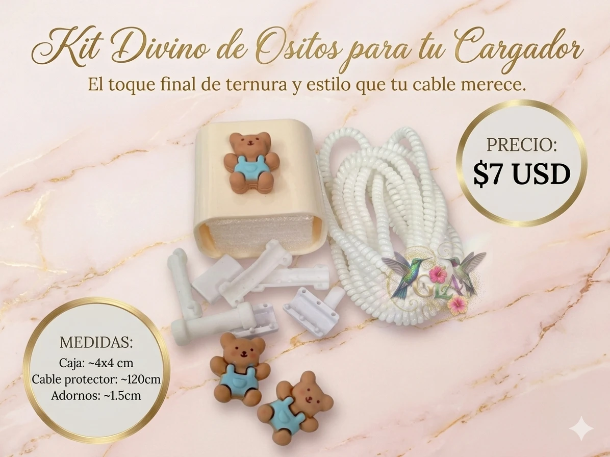 Accesorio oara cargador y cable 