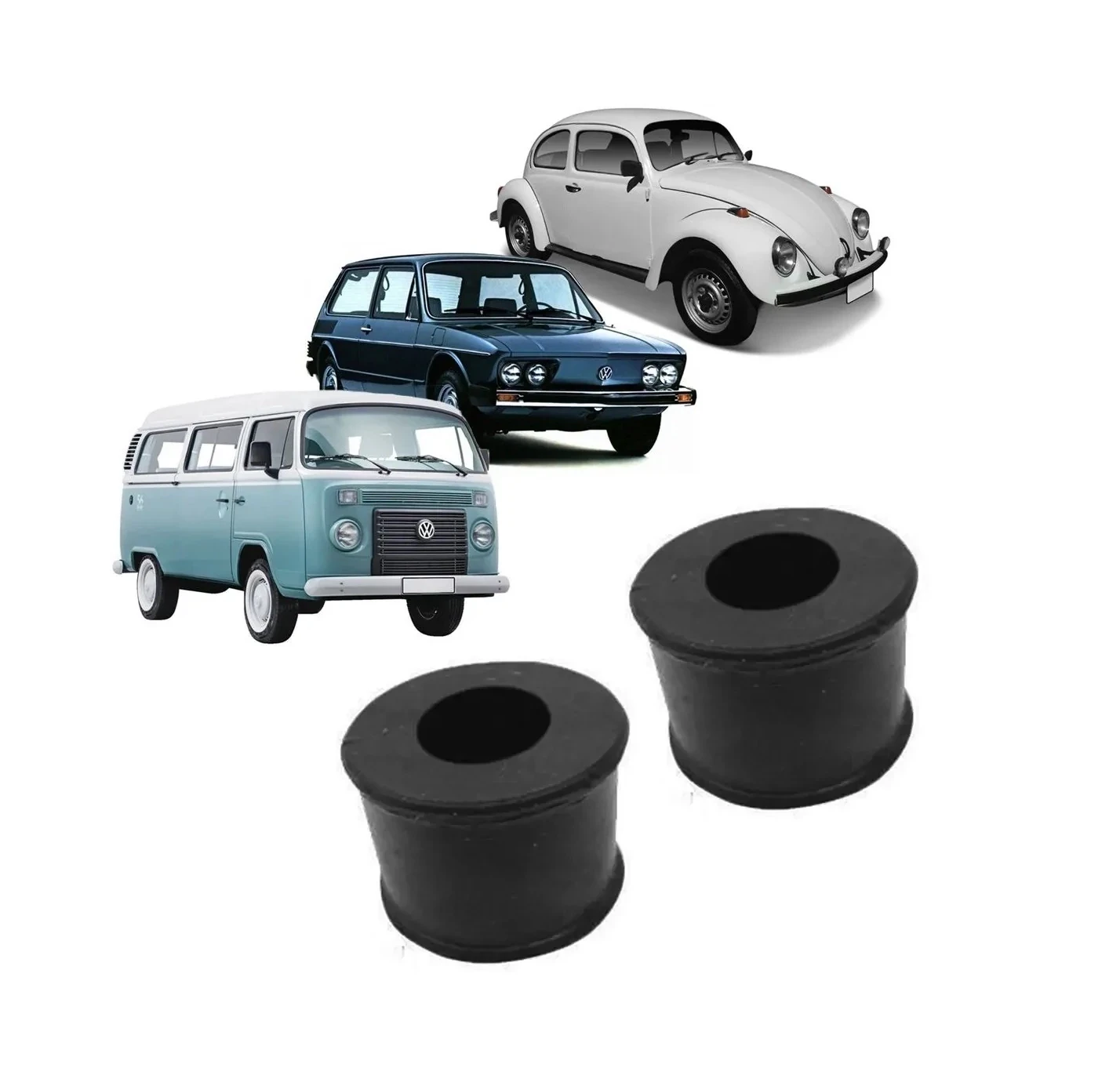 Goma buje amortiguador delantero Fusca / Brasilia / Kombi 0166426