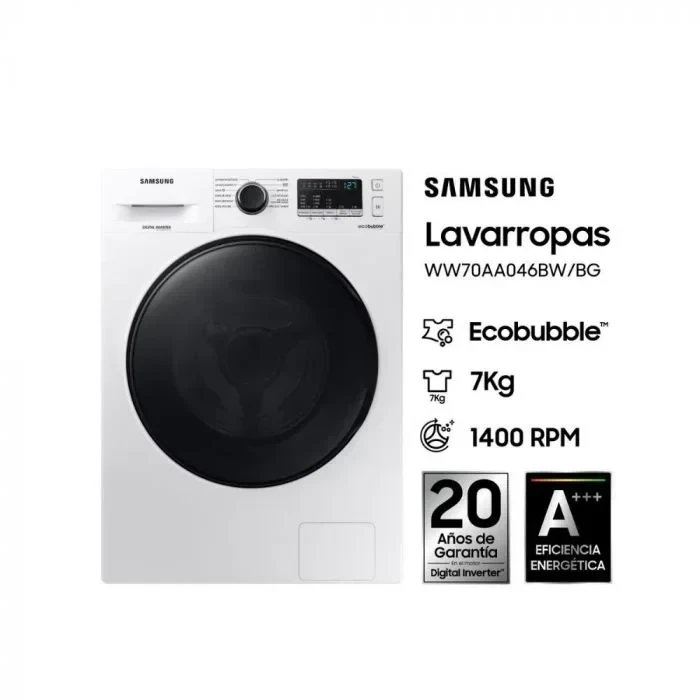 LAVARROPAS SAMSUNG WW70AA46BW 7KG INV BLANCO 