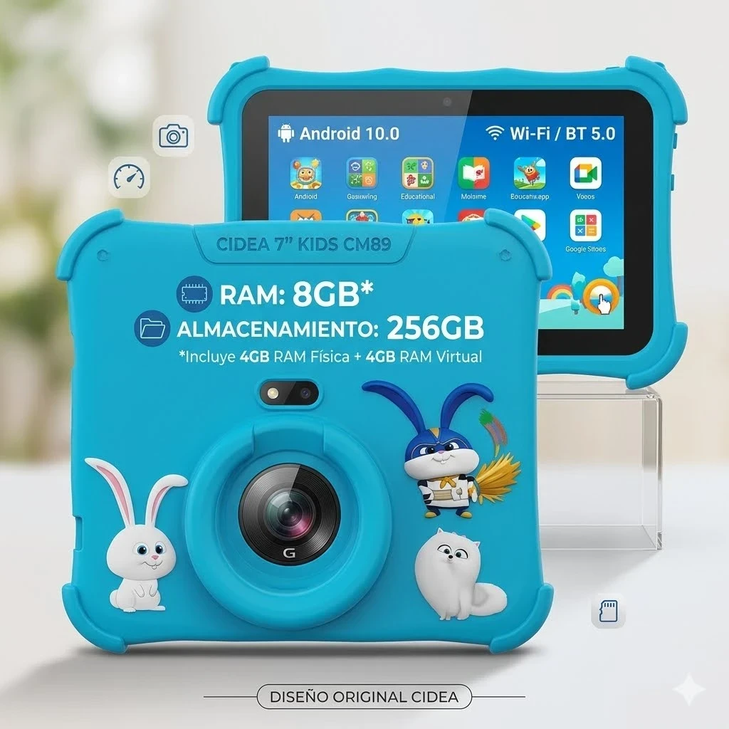 TABLET CIDEA 7" KIDS CM89 256/8gb* 2