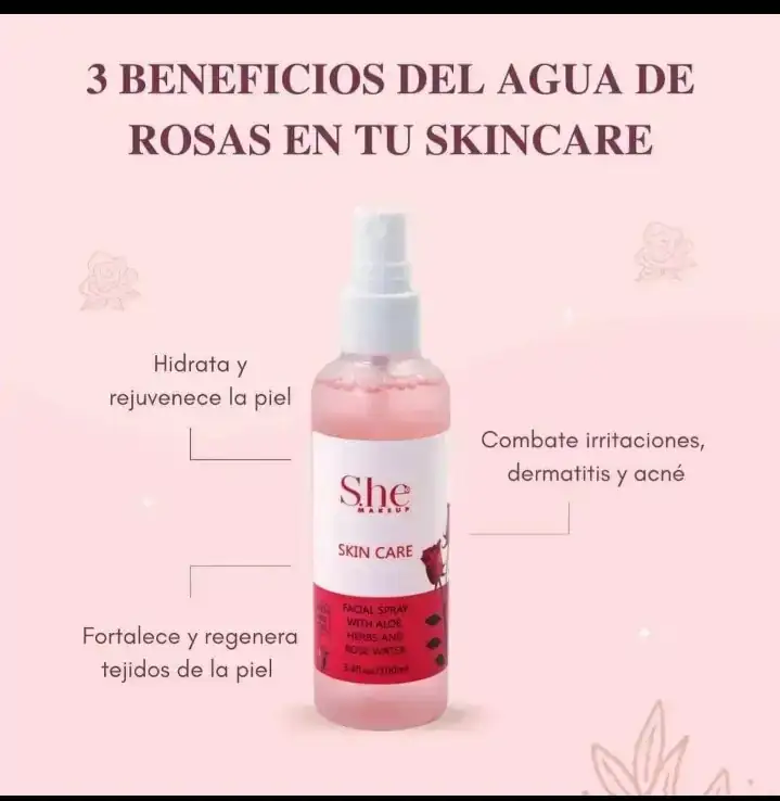 Agua Micelar con Agua de Rosas 2