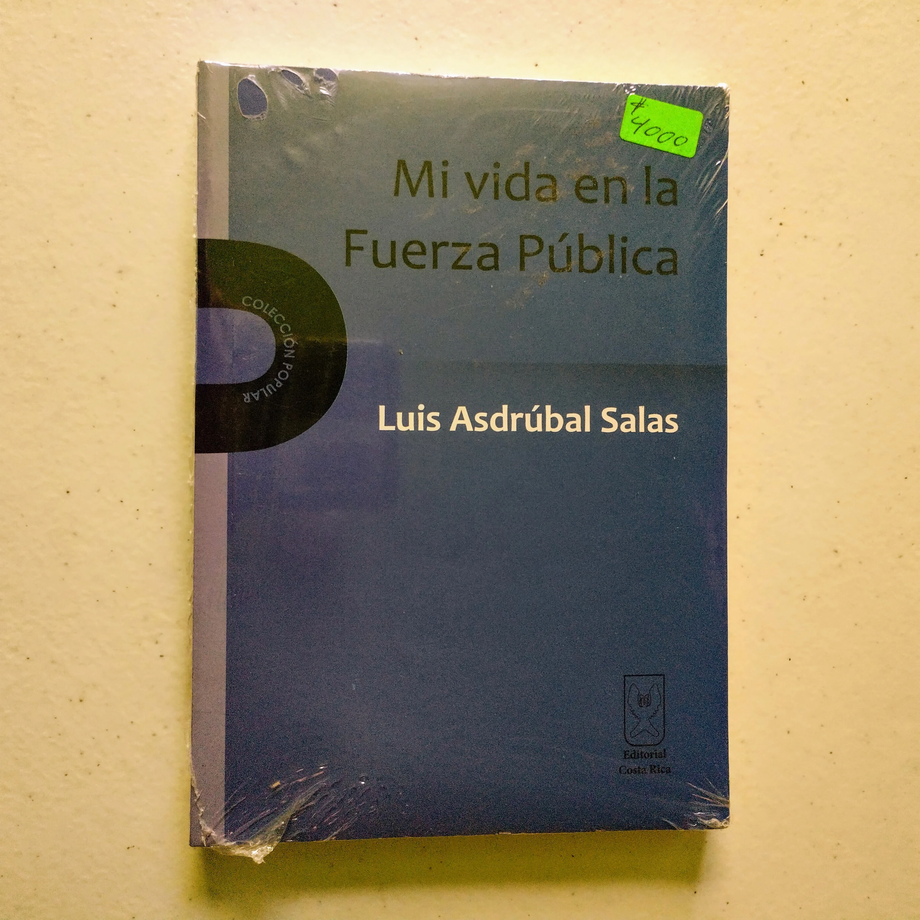 Mi vida en la fuerza pública, Luis Asdrúbal Salas, nuevo 