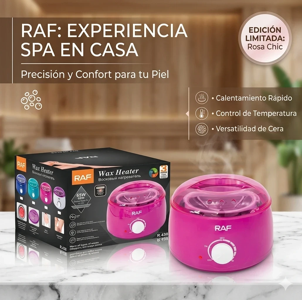 🧖‍♀️ olla cera depiladora RAF R.438 es ligero, potente y súper estético 4