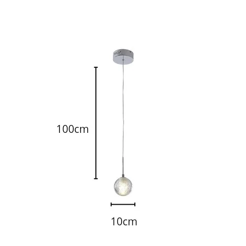 LAMPARA COLGANTE SIMPLE BUBLE G4 6