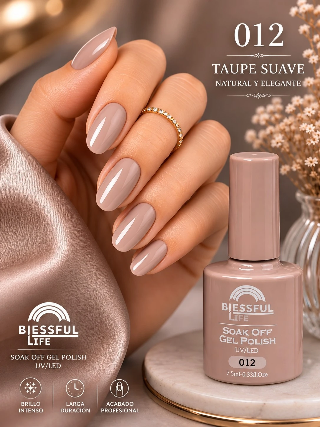 biessful life esmalte semi permanente tono 012