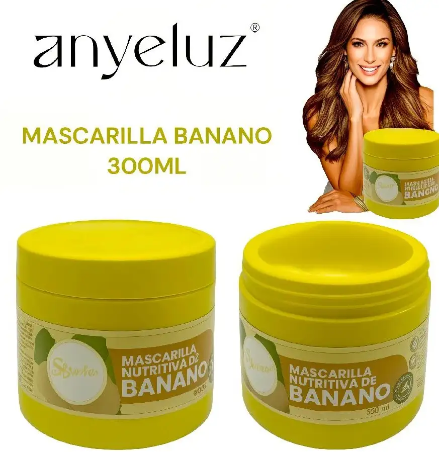 Mascarilla capilar nutritiva de banano 300ml anyeluz