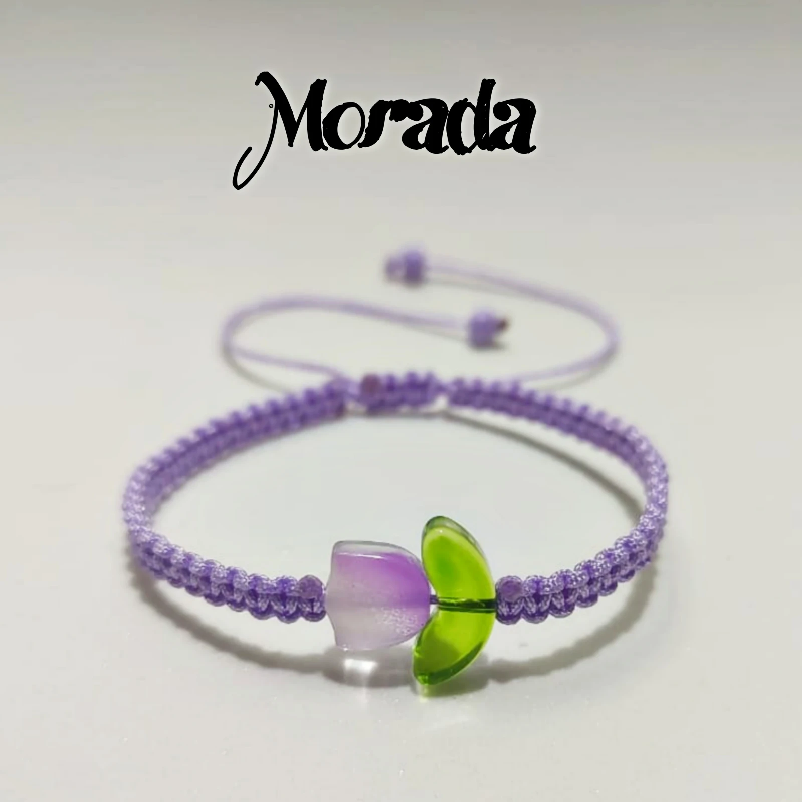 1 Pulsera de Tulipán Tejida 5