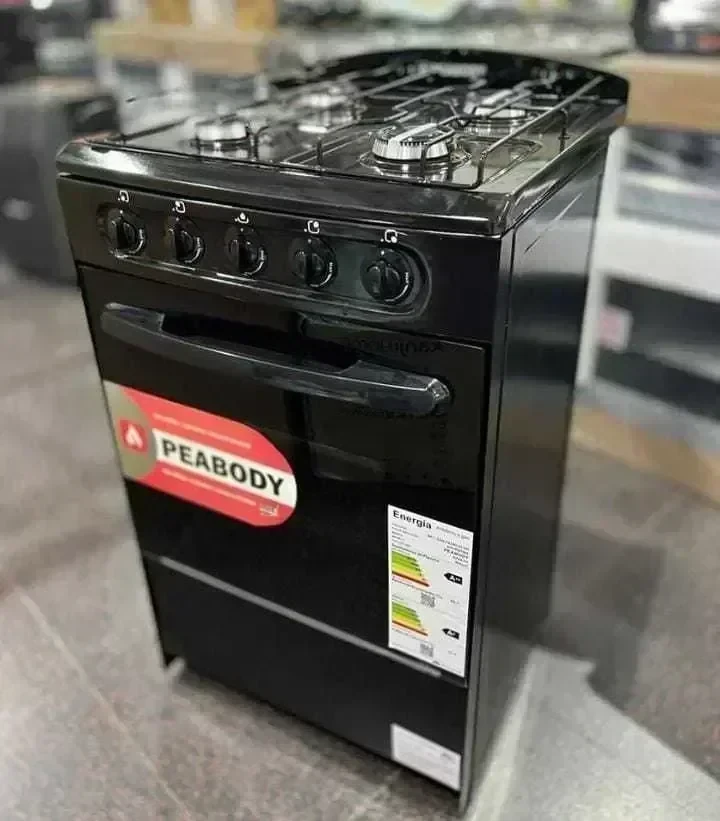 Cocina PEABODY Multigas Negra 53Cm.